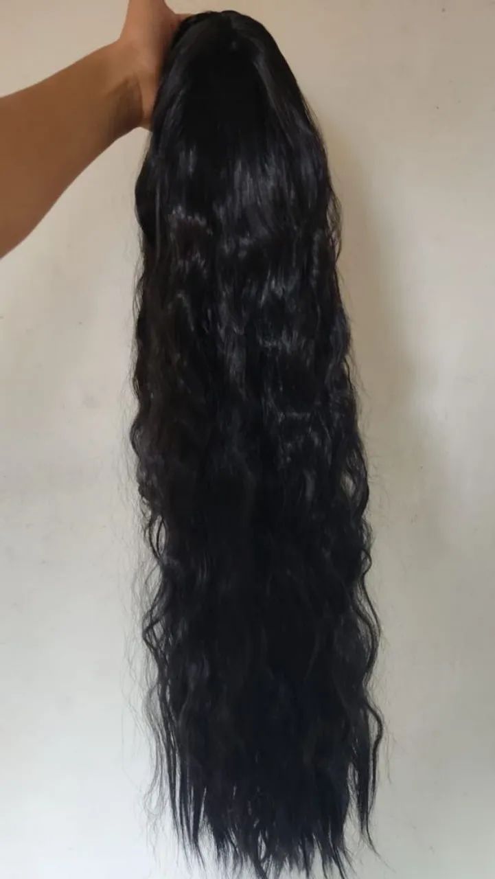 Peruca Preta Ondulada - Foto 3