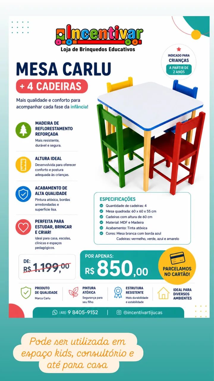 Mesa infantil 