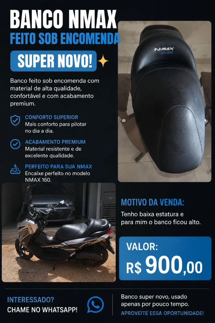 Banco para Yamaha NMAX 160 ABS