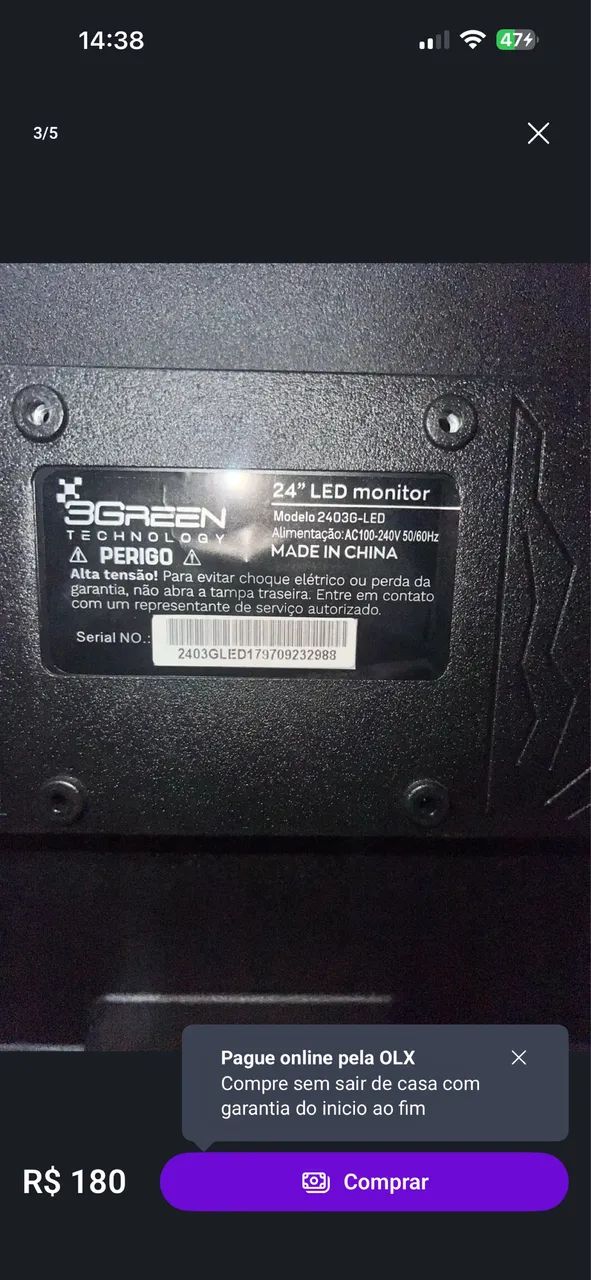 Monitor 24polegadas 75Hz - Foto 2