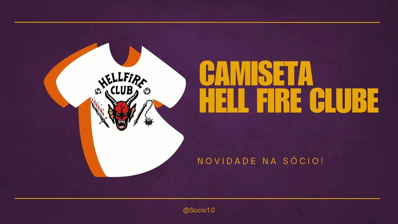 Camisetas Hell Fire Clube do Stranger things unissex 