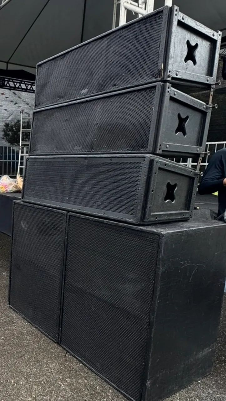 Gabinete de line array 2x12 + Guia de onda  - Foto 2