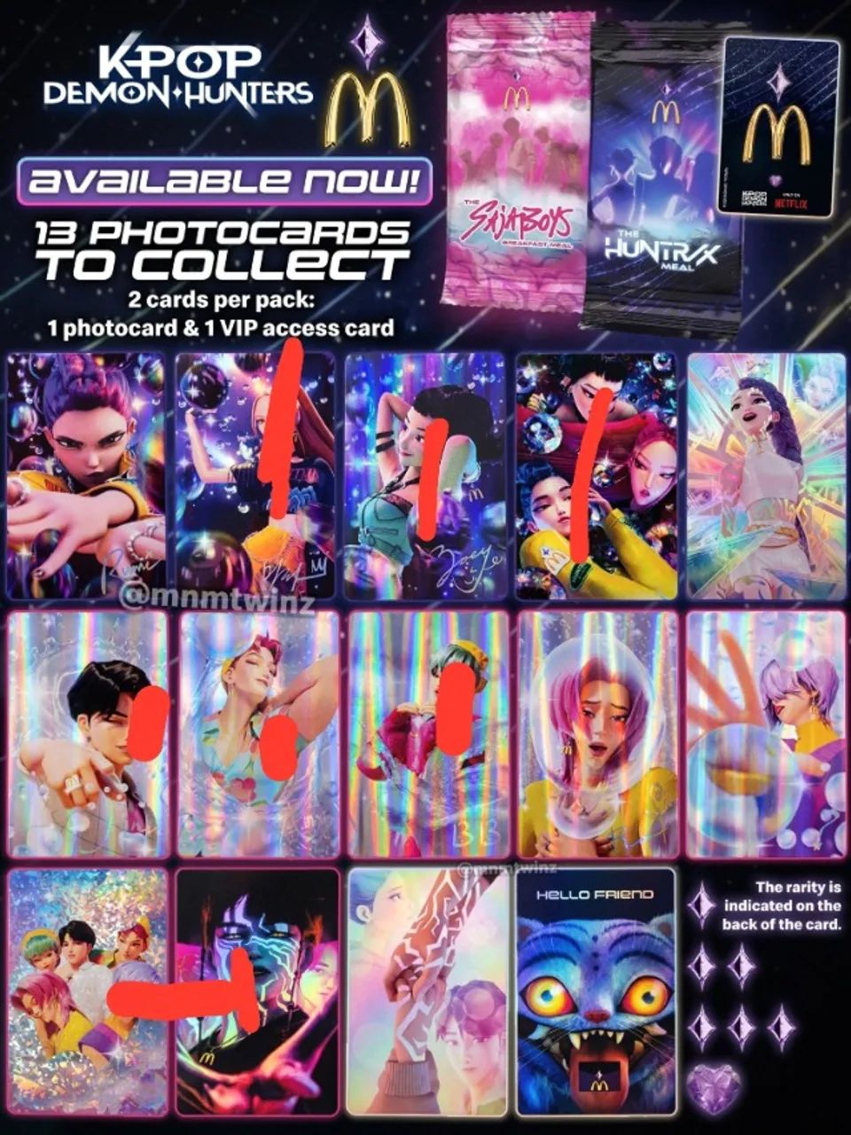 Troca Cards Saja boys/Huntrix Kpop Hunters  - Foto 2