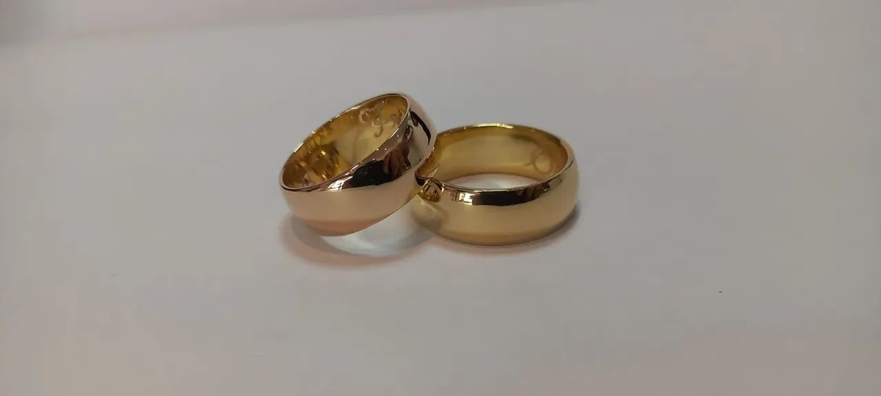 Alianças em ouro 18k ( leia ) 