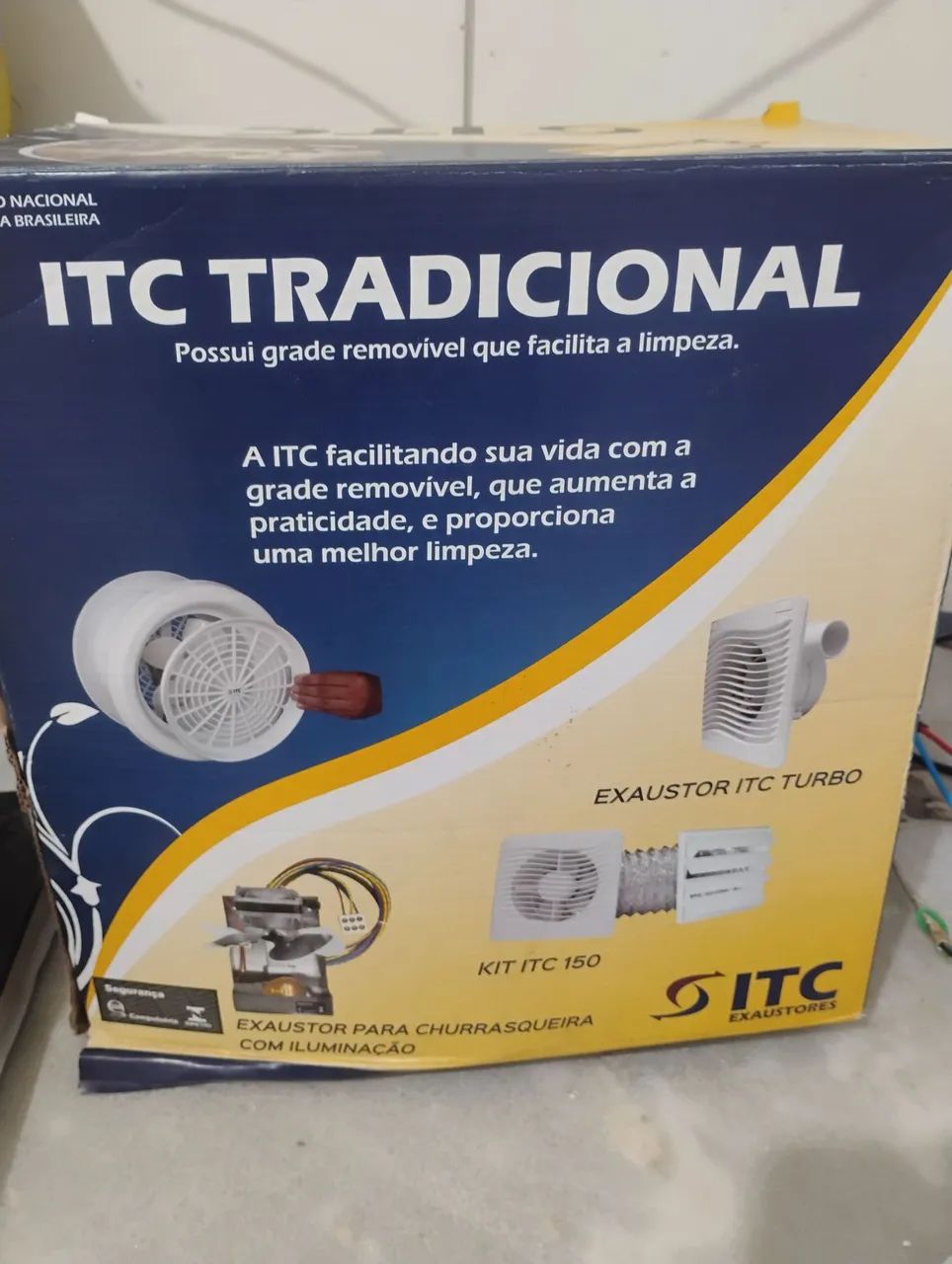 Exaustor de parede 40 cm silencioso.