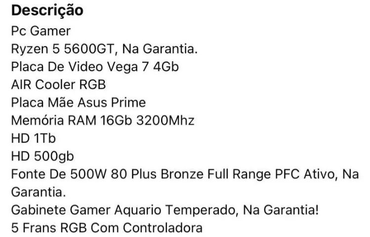 PC GAMER Ryzen 5 5600GT - Foto 3
