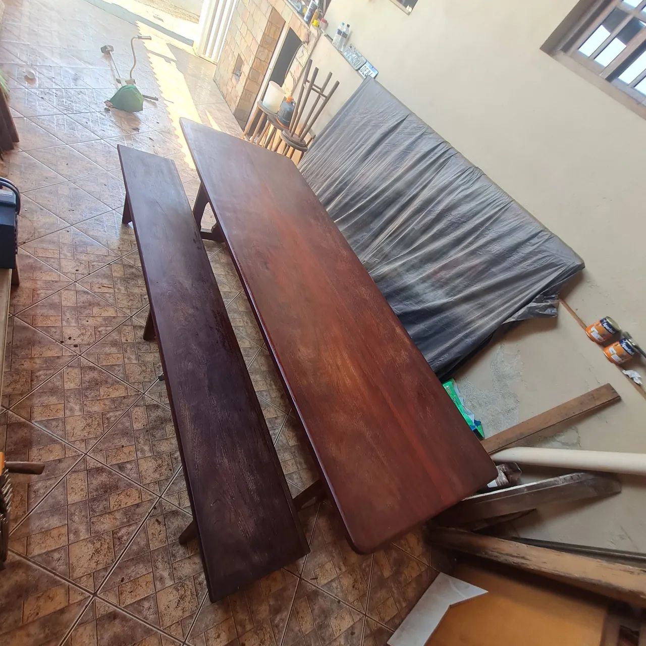 Vendo Mesa grande  em Madeira - Foto 5