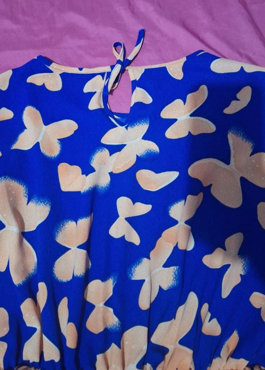 Vestido midi estampado borboletas  - Foto 3