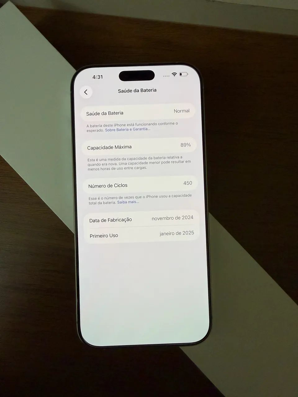 iPhone 16 Pro Max 256 GB Branco - Impecável - Foto 3