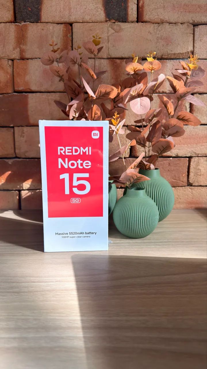 Celular Xiaomi note 15 5G novo. Ler anúncio! 