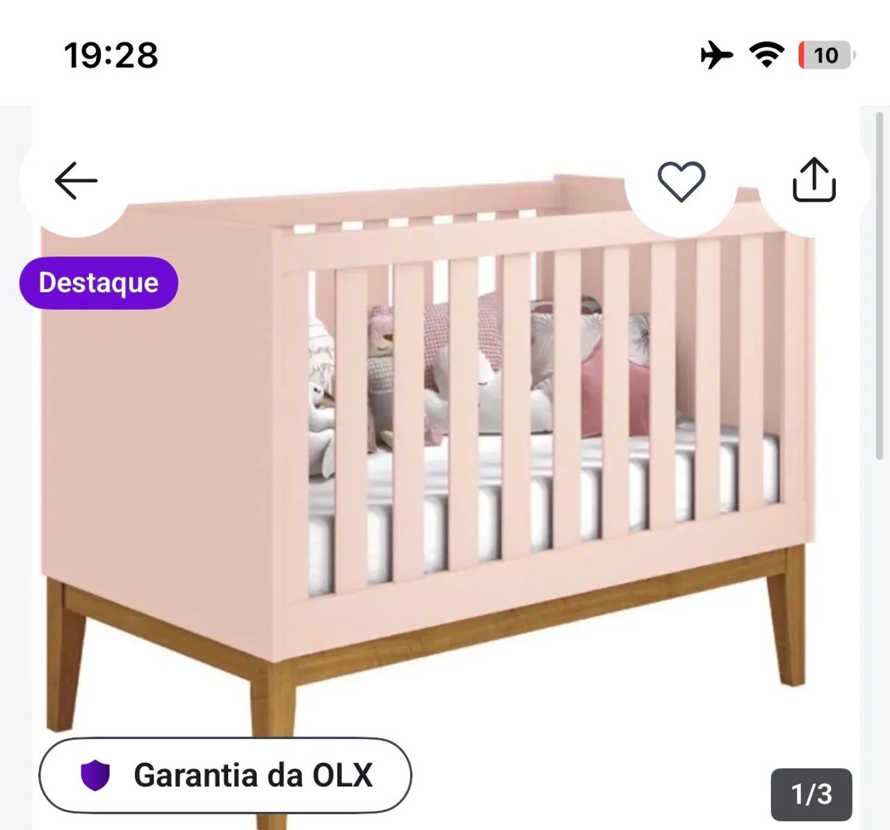 Berço e cama 2 em 1