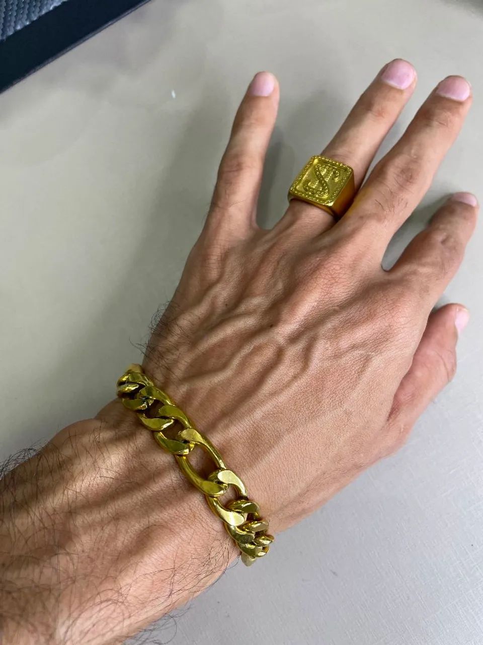 Relogio Quartzo Orient Dourado com brindes - Foto 3