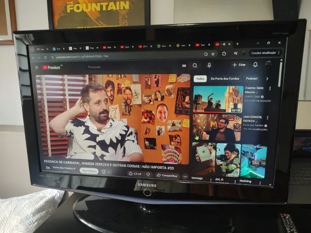 TV Samsung 40 polegadas antiga com mancha na tela. - Foto 3