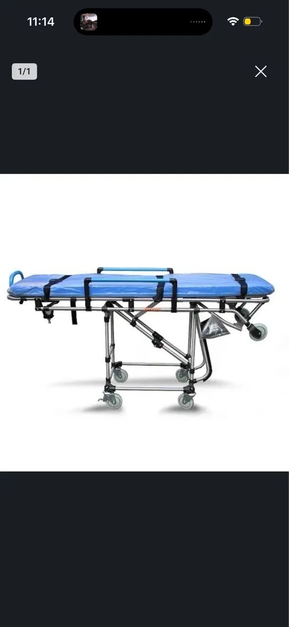 Maca de ambulância para doação 
