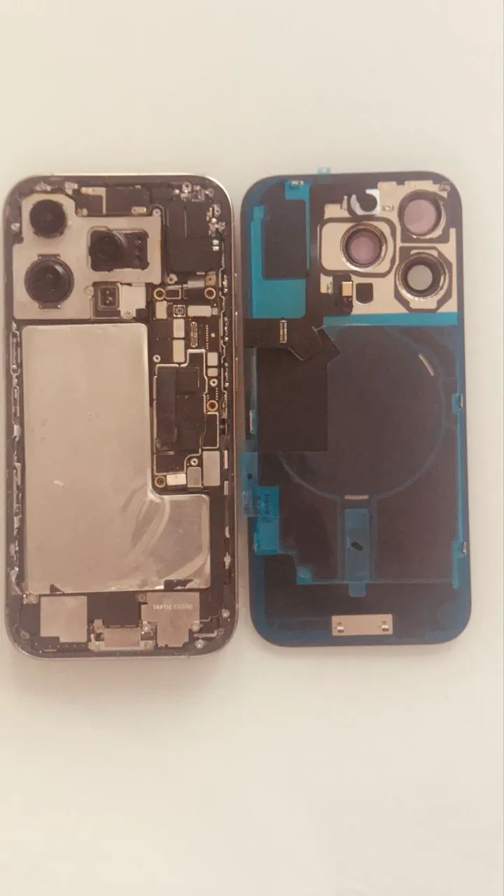 Carcaça com tela soft oled iPhone 16 pro placa queimada  - Foto 3