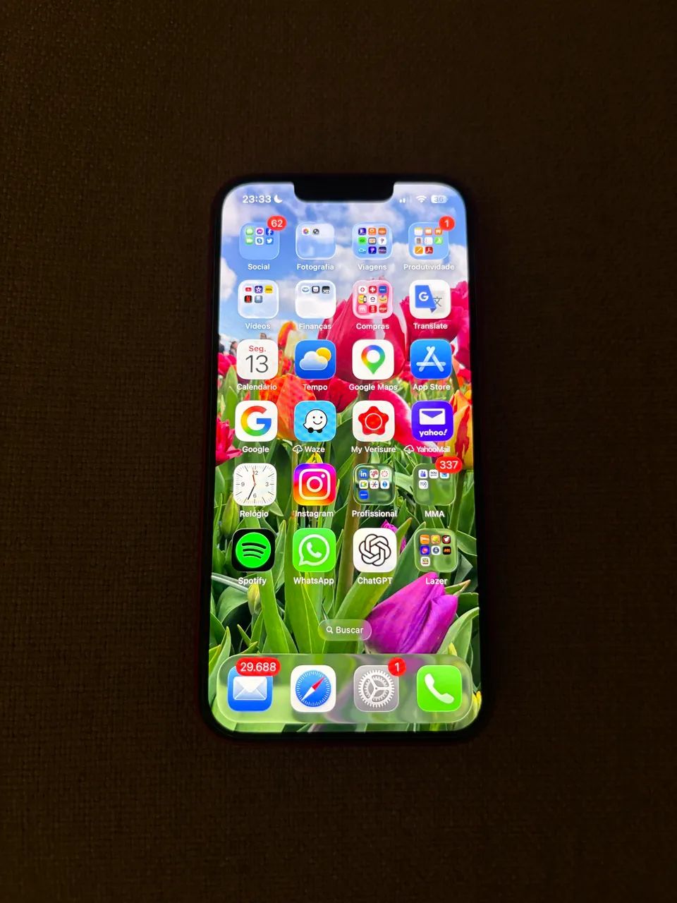iPhone 14 128Gb vermelho ótimo estado, com caixa e Nota.  - Foto 2