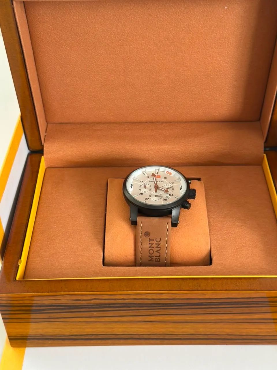Relógio Montblanc Cronógrafo Masculino + Caixa Luxo - Foto 4