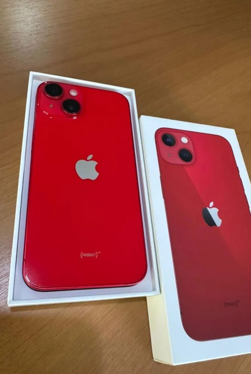 iPhone 13 vermelho novo impecável 