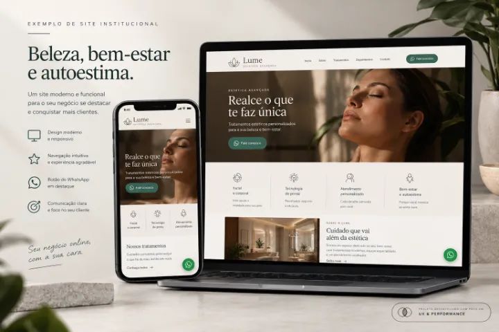 Site Institucional Profissional + WhatsApp | Dev Frontend Especialista em UX - Foto 3