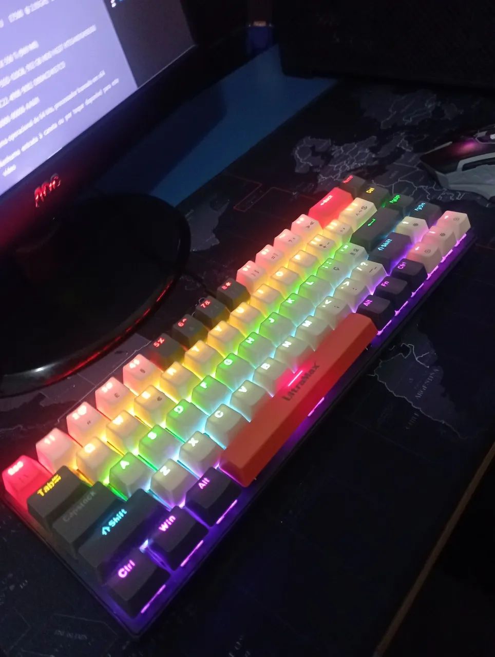 Teclado gamer, mecânico switch red - Foto 3