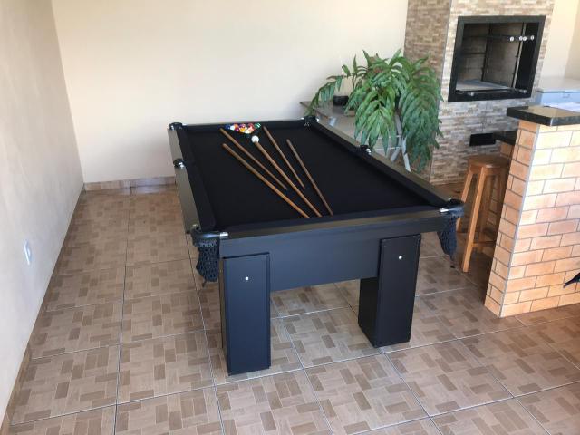 Mesa de Bilhar Pés Tecido Preto Modelo TRA4889 - Foto 5