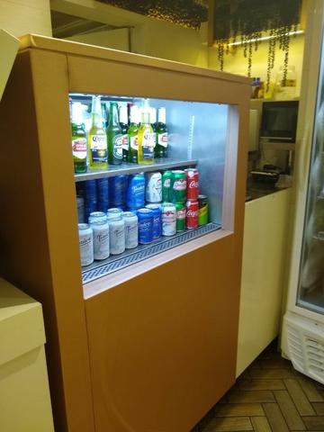 Refrigerador "Vitrine TO-GO" em aço inox 304