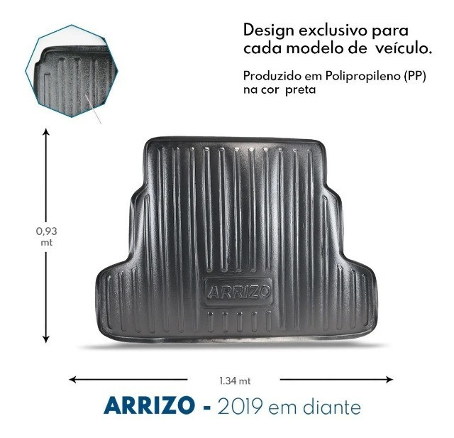Tapete Bandeja Porta Malas Chery Arrizo 2019 - Ecotap - Foto 2