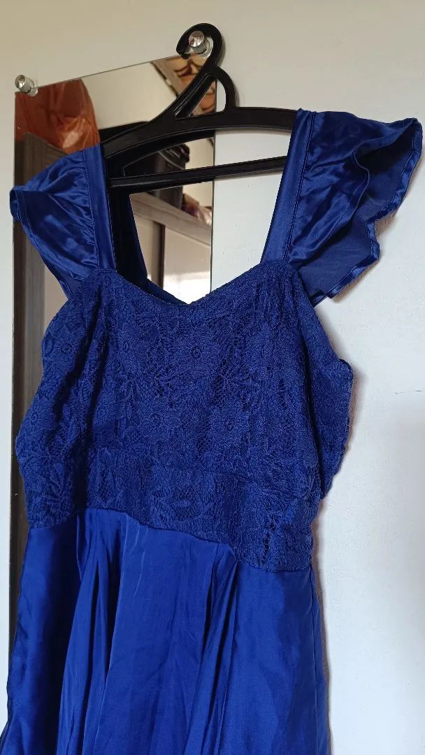 Vestido Azul de renda G/GG - Foto 2