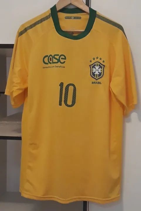 Camisa do Brasil com nome Sérgio personalizado 