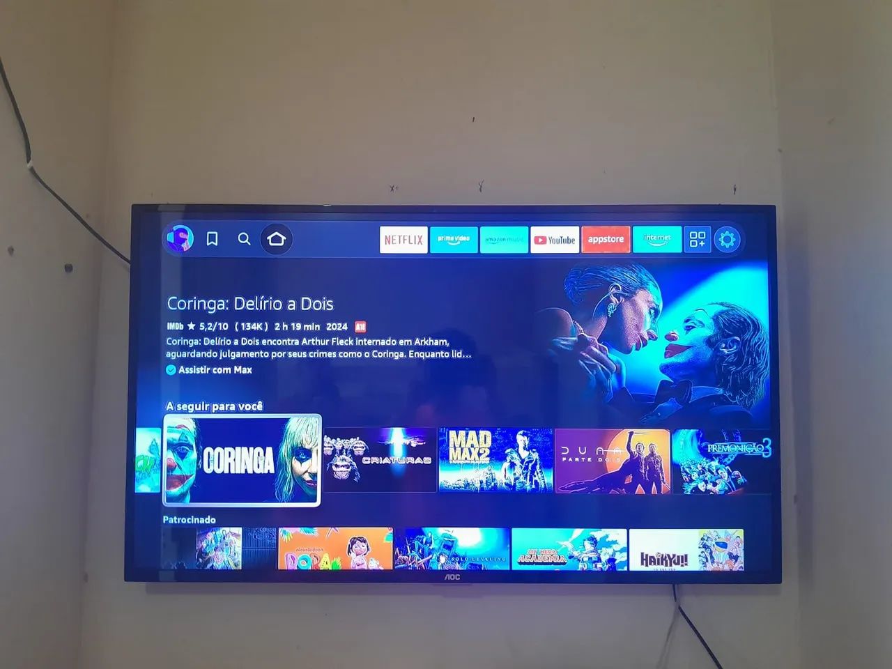 TV AOC  LED 43 polegadas  - Foto 2