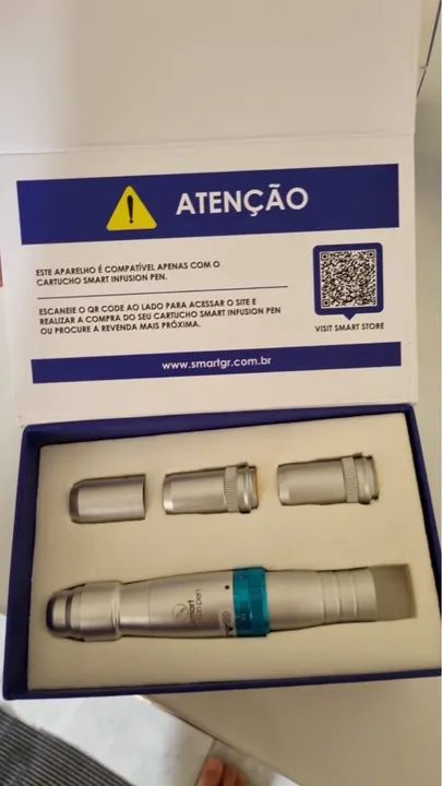 Caneta de microagulhamento marca : Smart  GR infusion  já acompanha refil . 