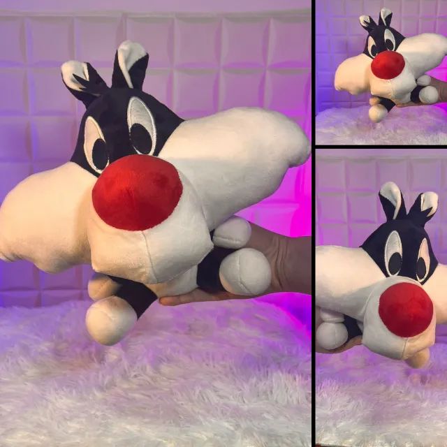 Pelúcia Frajola, Piupiu e Patolino - Looney Tunes (trio) - 30CM cada - Foto 2