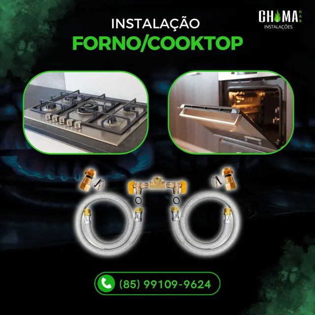 Forno/Cooktop instalação de gás encanado Serviços Cocó, Fortaleza