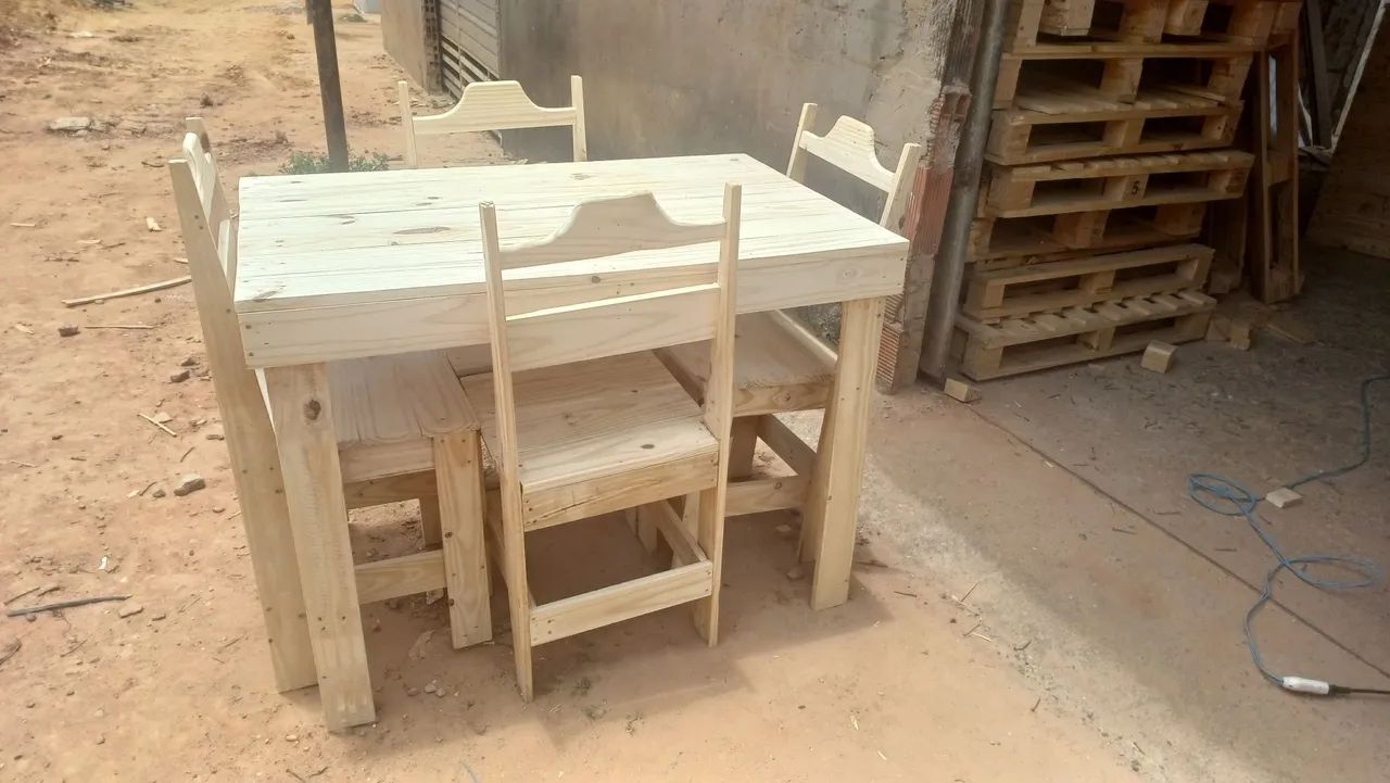 Conjunto de mesa de Pallet