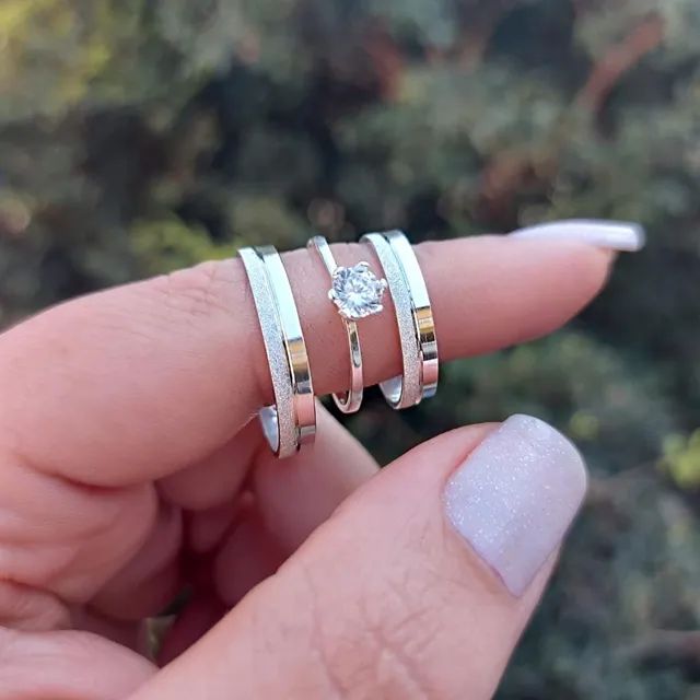 PAR DE ALIANÇAS COMPROMISSO  - Foto 5