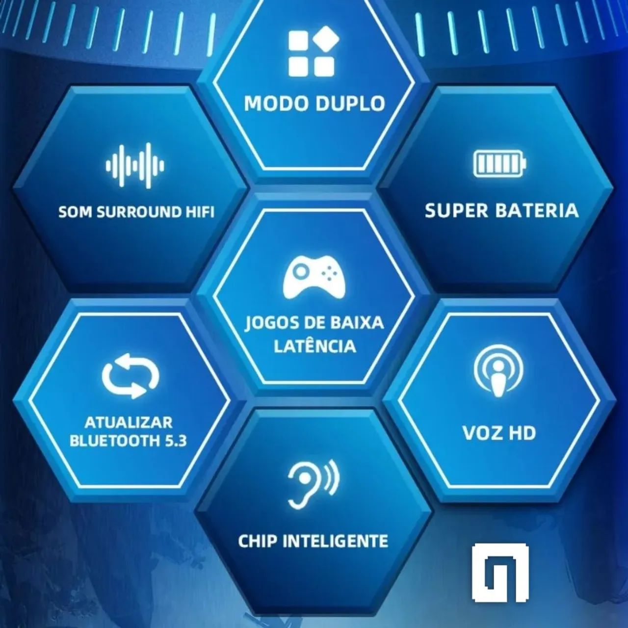 Fone de ouvido bluetooth original Lenovo GM2 Pro branco ou preto (novo lacrado) - Foto 2