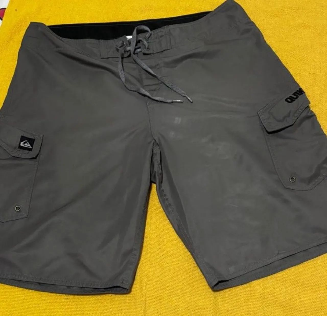 Short de Praia Quiksilver Cinza Original