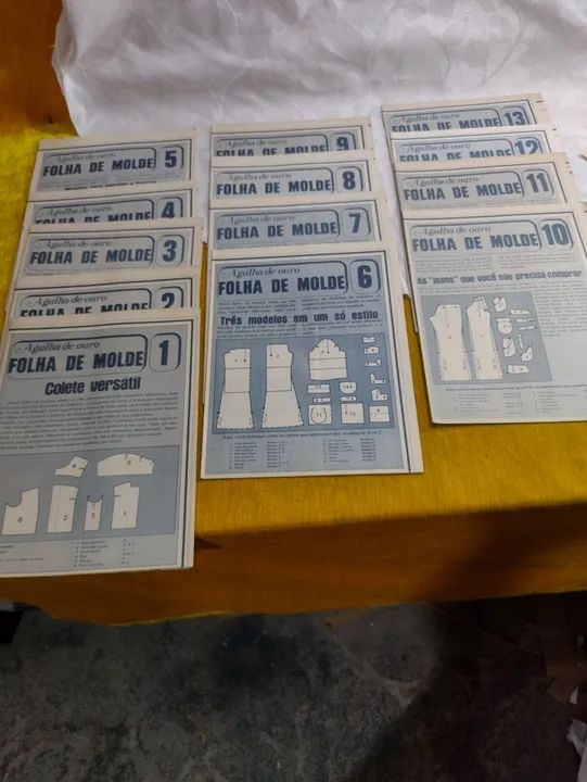 Lote Folha molde agulha de ouro 