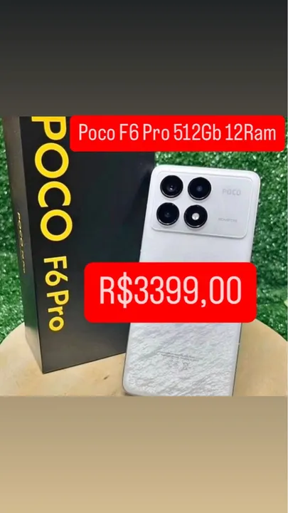 Poco F6 Pro 5g NFC 512Gb 12GB Ram Lacrado Global Entregamos Garantia Capa e Película 