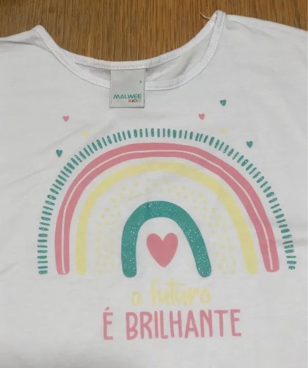 Conjunto short saia e camiseta Tam.8 (Malwee Kids) - Foto 4