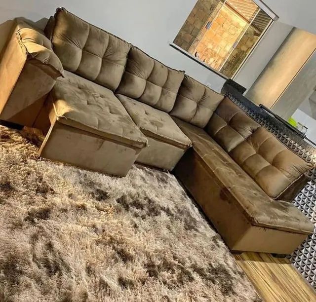sofa de canto retratil reclinavel novo