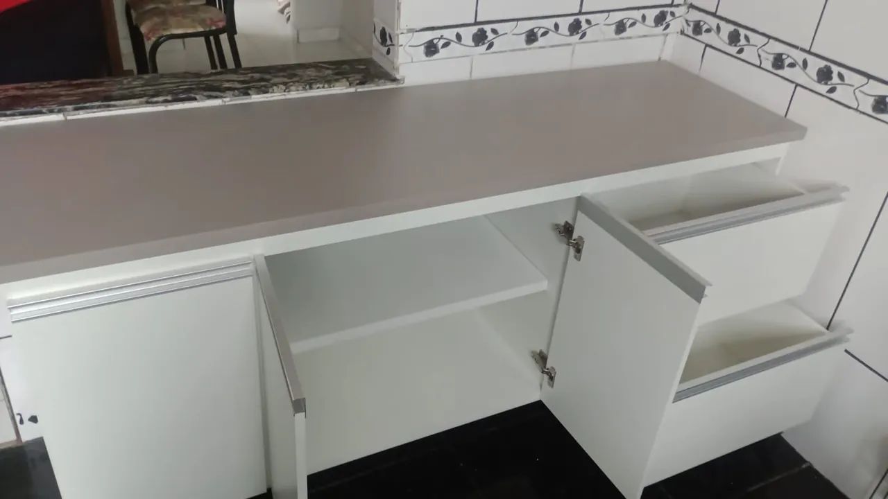 Armário balcão 2,20 feito em 100% MDF 