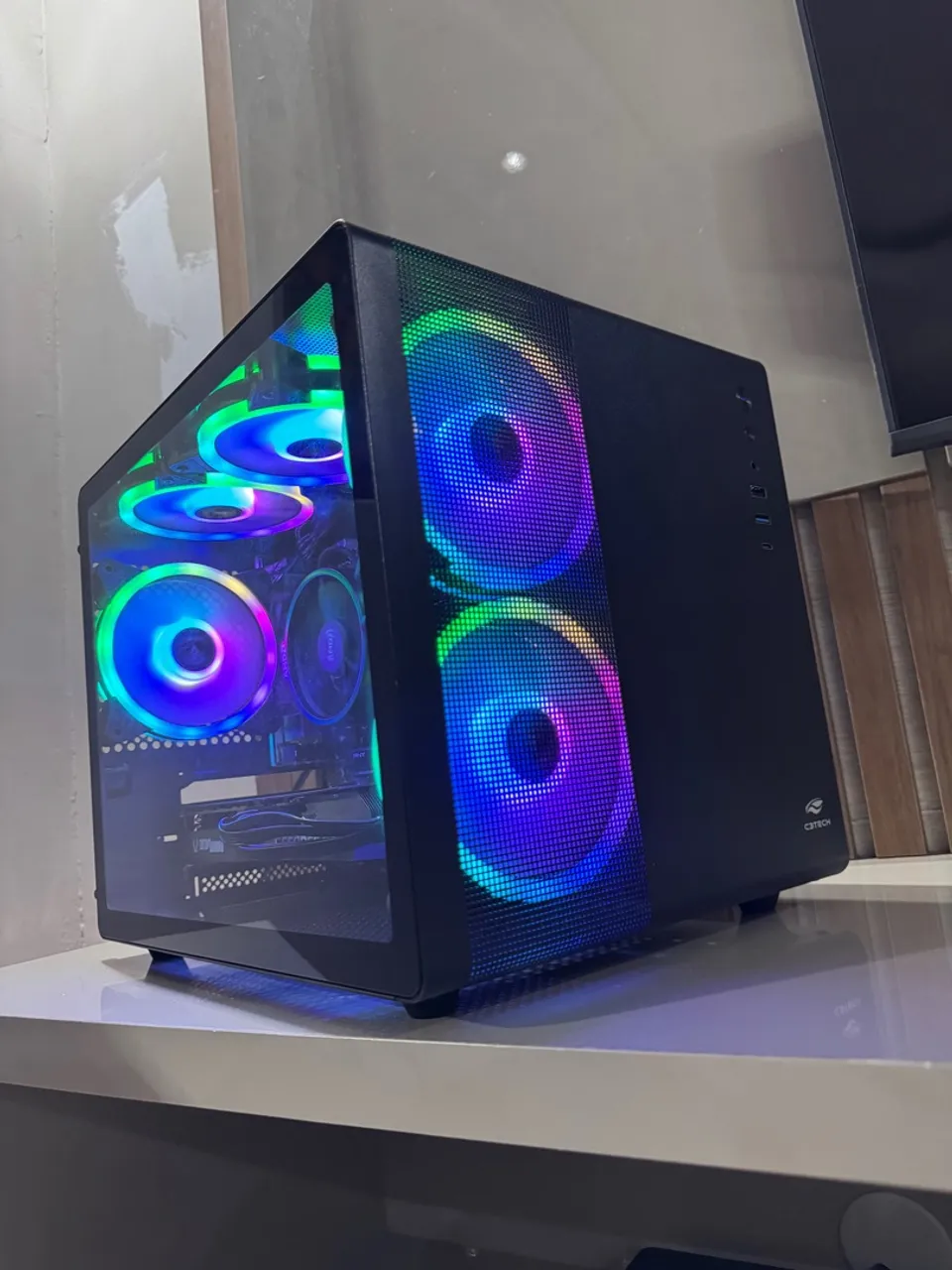 PC Gamer Ryzen 5 4500 + RTX 3060 12Gb com garantia - Em até 18x