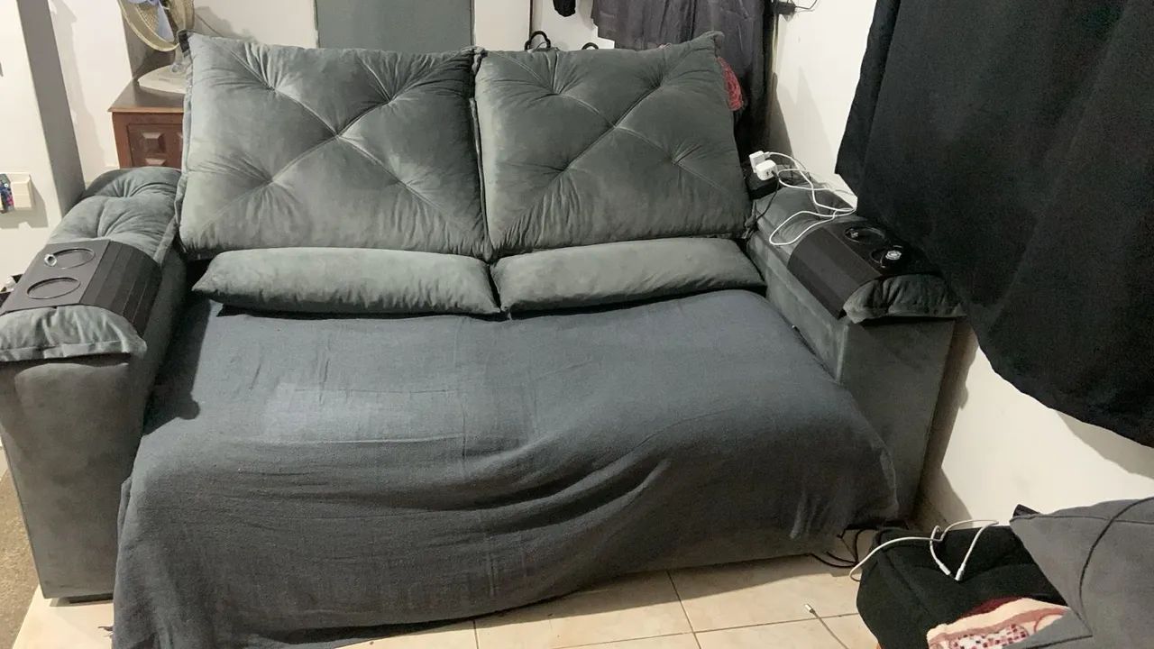 Sofá Retrátil 2m largura aceito ofertas - Foto 3