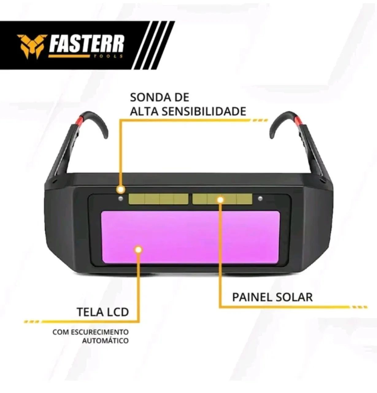 ÓCULOS DE SOLDA AUTOMÁTICO  - Foto 4