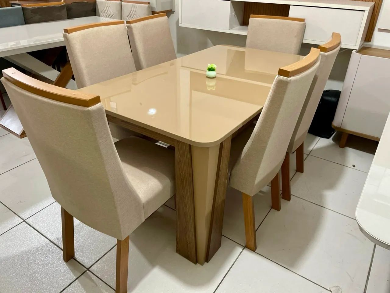 Mesa 6 lugares de vidro  - Foto 2