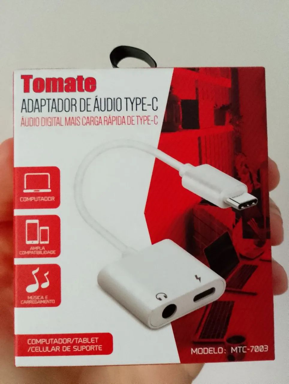 Adaptador de Áudio Type-C Tomate MTC-7003
