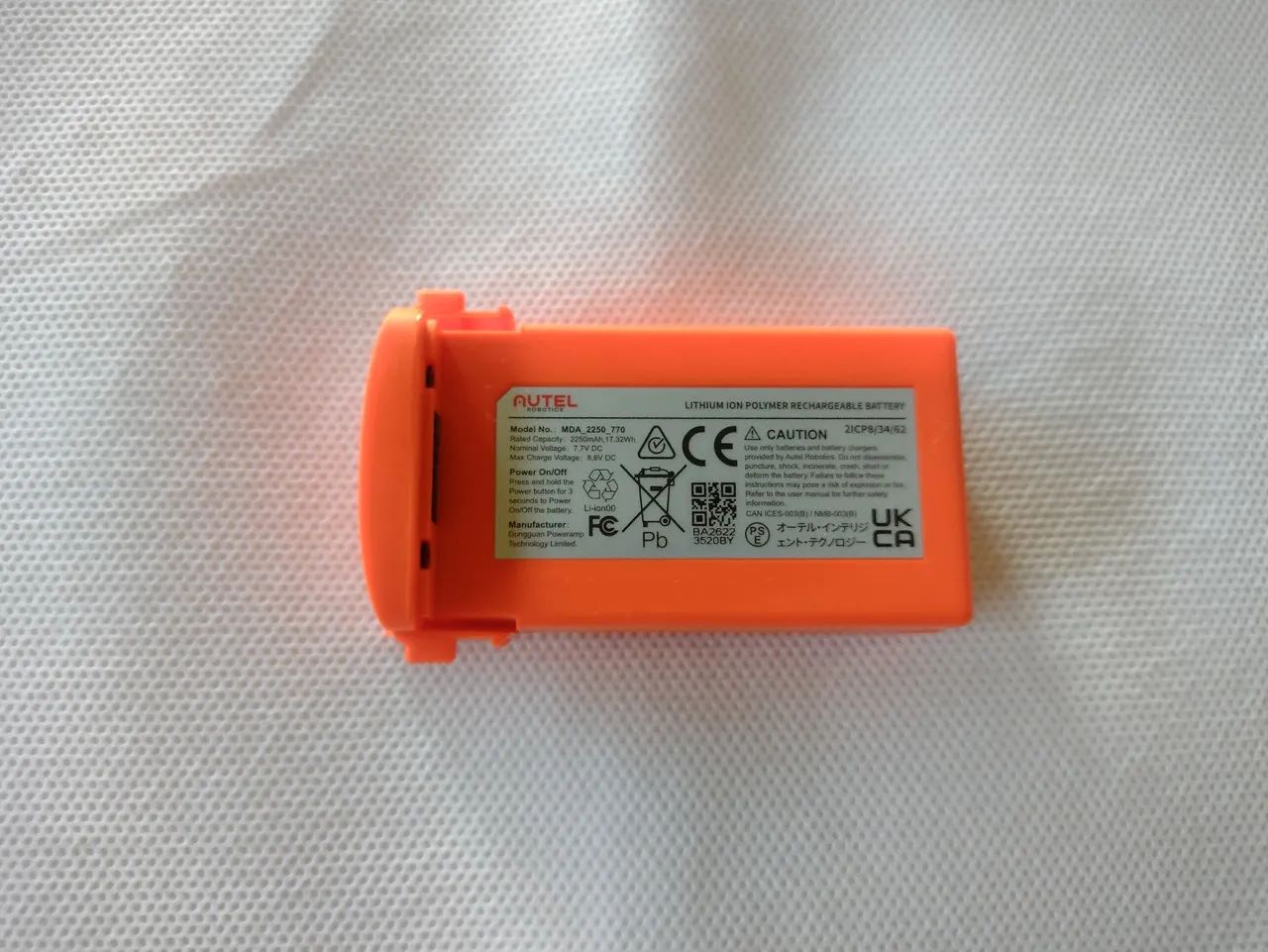 Bateria para Drone o Autel, Evo Nano sem ativação (está com 0 ciclos)