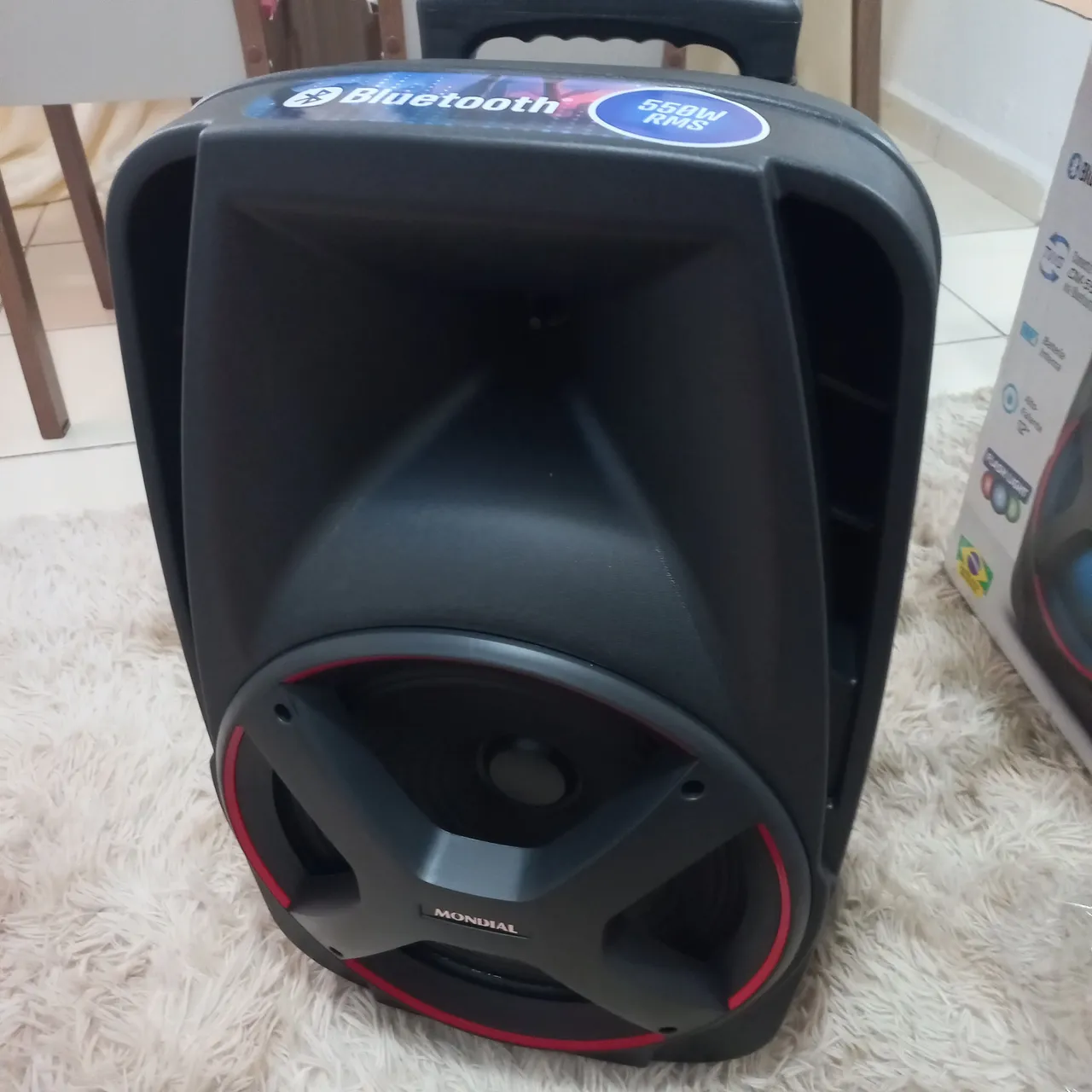 Caixa de Som Mondial Bluetooth 550W RMS