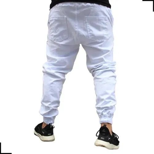 Calça Jogger Branca Unisex - Foto 3